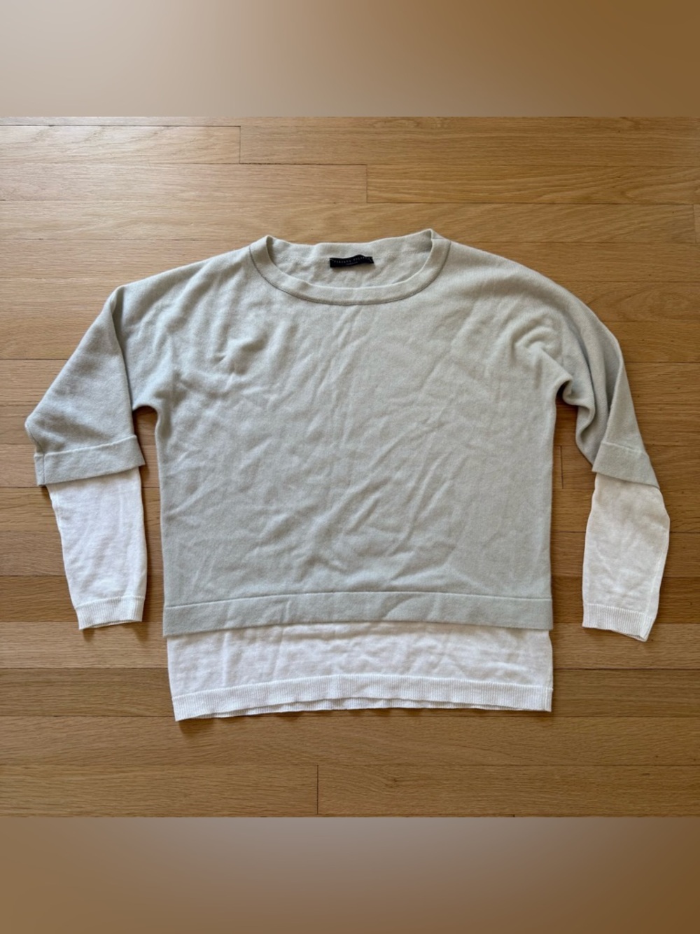 Fabiana Filippi Layered Crewneck Cashmere Sweater | Size: Large / 44 IT